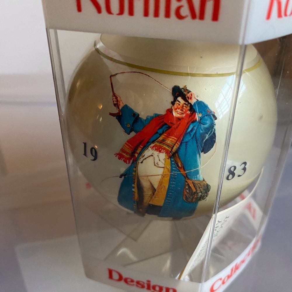 1983 VINTAGE NORMAN ROCKWELL  Christmas Ornament